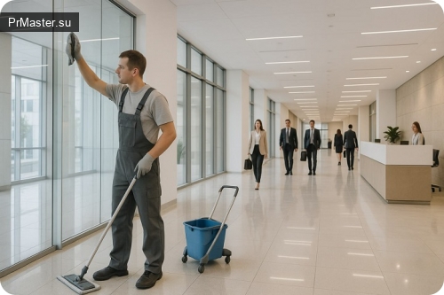 Чистота как элемент имиджа бизнес-центра